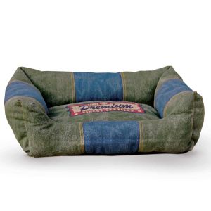 Vintage Lounger Pet Bed Premium Logo